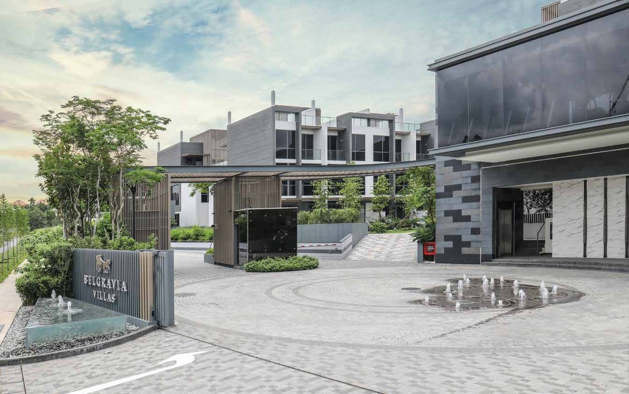 Belgravia Villas on Belgravia Drive, completed 2018 - actual photograph